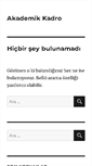 Mobile Screenshot of akademikkadro.com