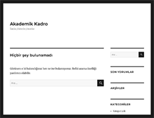 Tablet Screenshot of akademikkadro.com